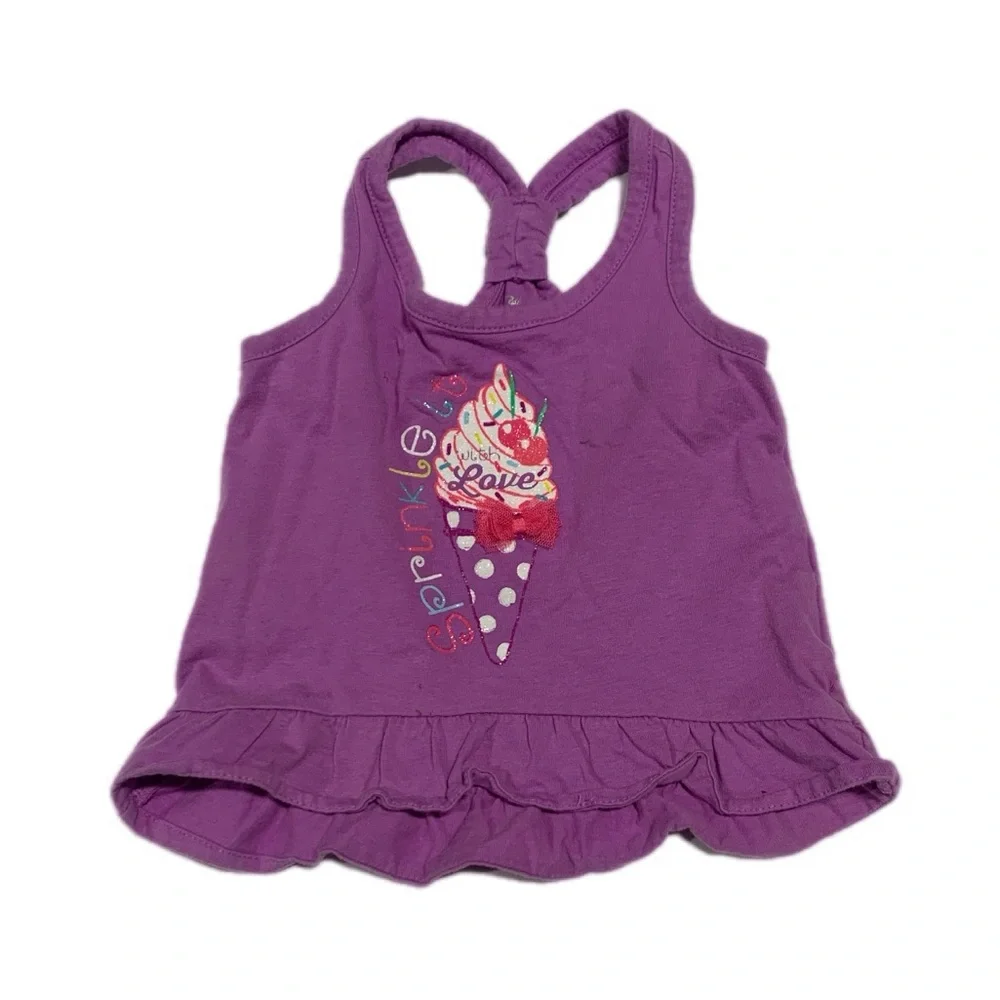 Purple Kids‎ Tank Top with Ice Cream Design Children’s Place 4271 9-12 months